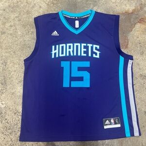 Adidas Charlotte Hornets Jersey Men’s Large Purple Blue Streetwear NBA Sports
